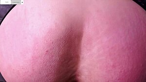 hot couple in lingerie enjoys pov doggy style session