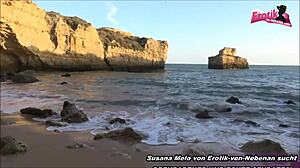 German Thin Teen 18+ Takes Big Cock Outdoors Wow!