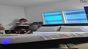 Damn! Mature whore cheats with her 18+ step-nephew in wild homemade ride!