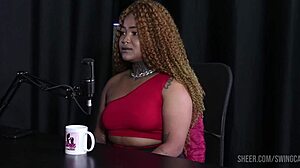 Black Duquesa and Tifany Rocha in Sheer Red Swing.