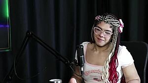 sofie lollipop trans showing her breasts and pussy in the game