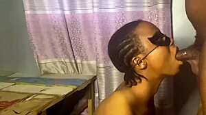 Horny Ebony Babe Demands Licking And Fucking Before Leaving