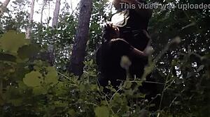 I fuck my stepsister in the mouth in the woods so her boyfriend doesnt catch us