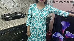 Indian stepmom slams stepson hard in kitchen with young 18+ heat!