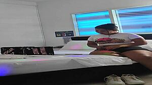 Damn! Mature whore cheats with her 18+ step-nephew in wild homemade ride!