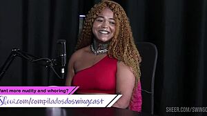 Black Duquesa and Tifany Rocha in Sheer Red Swing.