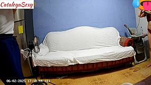 Big Ass Milf Model Prepares in Sexy Outfit Backstage