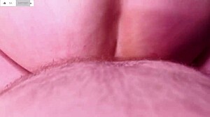 hot couple in lingerie enjoys pov doggy style session