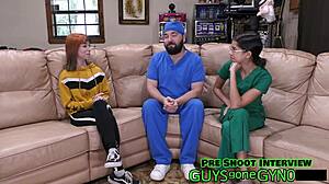 doctor tampa gets treated by female doctor and nurse in cum clinic