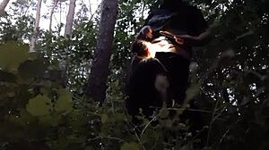 I fuck my stepsister in the mouth in the woods so her boyfriend doesnt catch us