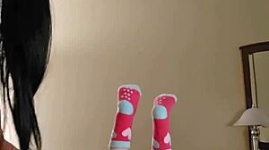 emy angel massages her petite 18+ redhead body so cutely