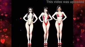 Valentine’s Day dance with stunning breast expansion