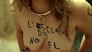 Female slave does self-session striptease with caresses and magic wand 😈