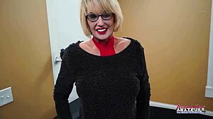 kinky nerdy blonde diana gets fucked in deep positions