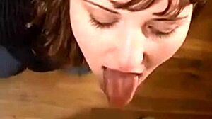 The MILF receives a facial cumshot from the monster cock in this intense encounter.