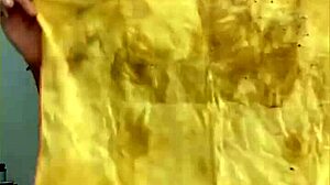 Cleaning house while flashing wet pussy