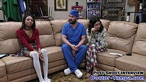 Doctor Tampa Humiliates Ebony Solana During Cheerleading Physical With Speculum In Florida