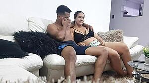 Watching Movies Together, And She Starts Sucking My Dick!