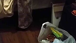 My Stepmom Pretends Not To Look At The Big Black Cock Flashing