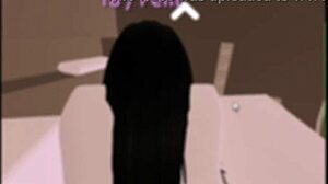 Roblox Game Scene with Neighbor Paying Rent