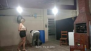 Schmutziger Bettler trifft den Jackpot mit dem recycelten Angebot der Lady.