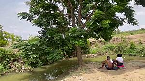 Forest fuck with big tits bbw.