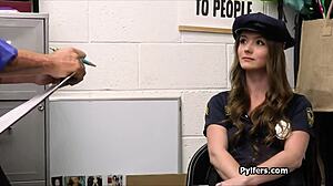 she looks sexy in uniform but loves cock 😏