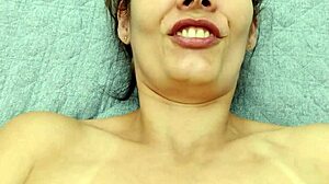 wow, she's smiling as i thrust deep into her pussy!