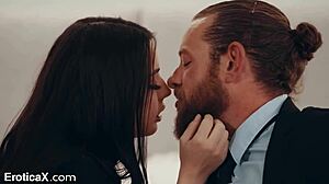 Horny brunette, fulfill my desires with that big cock!