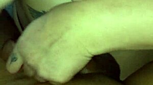 Friend with Tattoo in Panties and Thong Gets Handjob