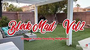 LovelyLanalee Catches Neighbor's Husband MrBlvckRose Peeping In Her Back Yard While Working From Home