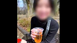 omg, just us two today? japanese boss gets wild with junior at cherry blossom date!