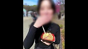 omg, just us two today? japanese boss gets wild with junior at cherry blossom date!