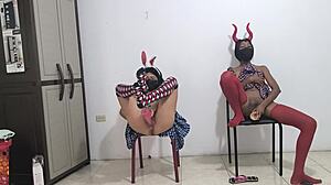 Brazilian and Colombian sluts with big tits and natural asses eager for intense sex