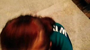 football sunday blowjob with cum facial