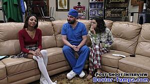 Doctor Tampa Humiliates Ebony Solana During Cheerleading Physical With Speculum In Florida