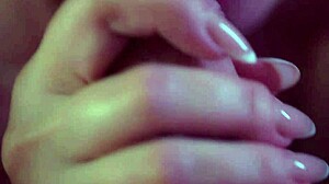 Dissolute woman sucking her man's cock