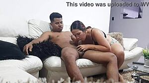 Watching Movies Together, And She Starts Sucking My Dick!