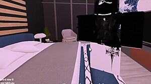 Roblox Game Scene with Neighbor Paying Rent