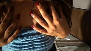 Brazilian married neighbor cuckolds husband secretly.