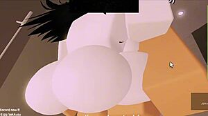 Roblox Game Scene with Neighbor Paying Rent