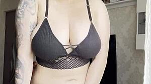 Hot Blonde In Lingerie Touches Herself