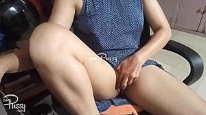 Asian Amateur Woman Exposes Shaved Pussy And Gropes Herself