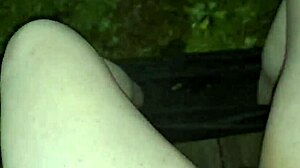 Big ass horny Latina fucks in public park