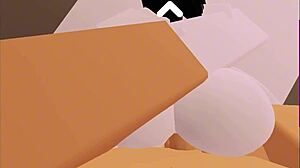 Roblox Game Scene with Neighbor Paying Rent