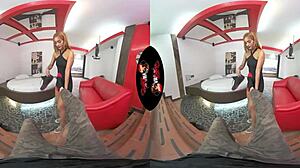 Pierced Nipple Babe Addicted To Sex In VR