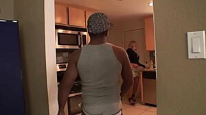 Mature Blonde Chennin Blanc Takes Big Black Cock Deepthroat And Anal.