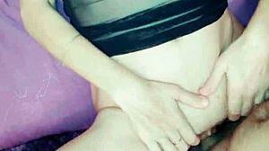 She Was Aroused By Her Husband Watching Her Naughty Doggy Action