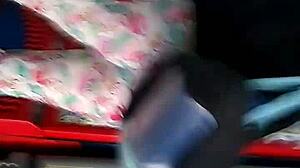 Mexican woman with big ass in store