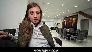 Hot Stepmom Kenzie Love Asks Stepson To Spray Her Big Booty Pussy